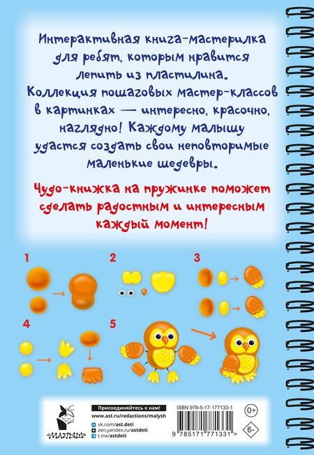 Фотография книги "Лепим из пластилина. Шаг за шагом: смотри и повторяй"