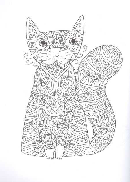 Фотография книги "Линда Тейлор: Cats-6. Творческая раскраска замурчательных котиков"