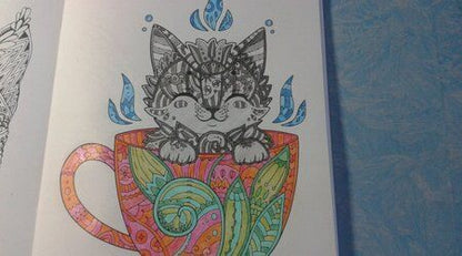 Фотография книги "Линда Тейлор: Cats. Творческая раскраска замурчательных котиков"