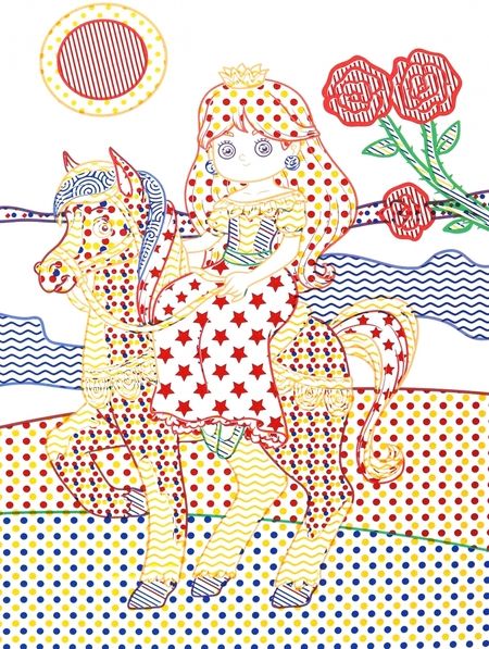 Фотография книги "Лис Де: Водные раскраски Принцесса на прогулке"