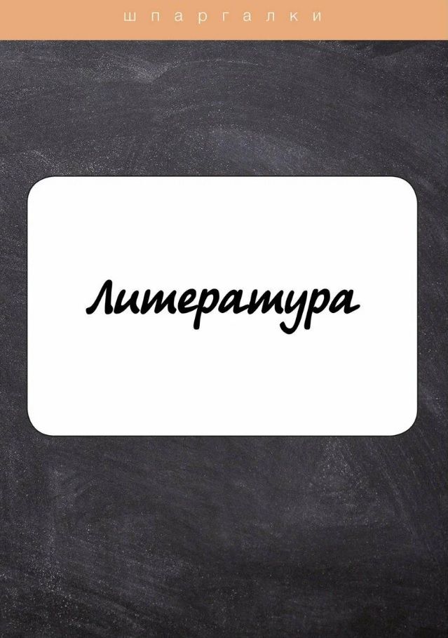 Обложка книги "Литература"