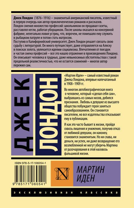 Фотография книги "Лондон: Мартин Иден"
