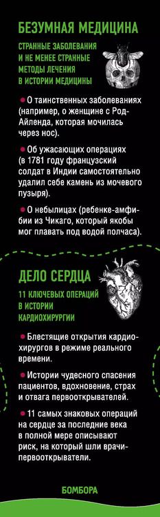 Фотография книги "Лучший нон-фикшн об истории медицины. Комплект из 3 книг: «Безумная медицина. Странные заболевания и не менее странные методы лечения в истории медицины», «Дело сердца. 11 ключевых операций в истории кардиохирургии» и «Разрез! История хирургии в 28 опера"