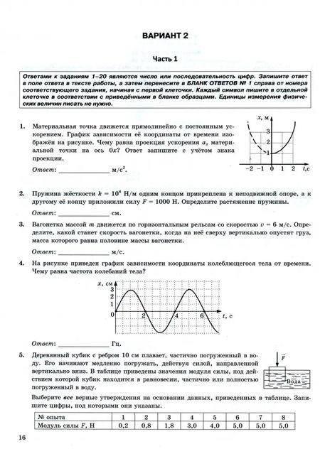 Фотография книги "Лукашева, Чистякова: ЕГЭ-2024. Физика. 15 вариантов. Типовые варианты экзаменационных заданий"