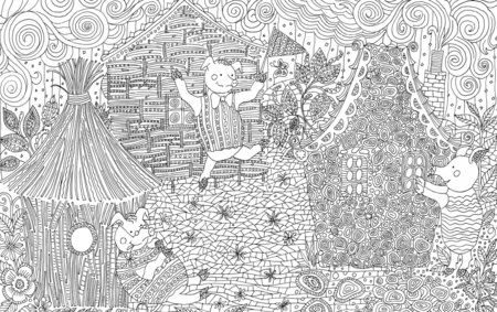 Фотография книги "Любимая сказка. Прятки, загадки и раскраски"