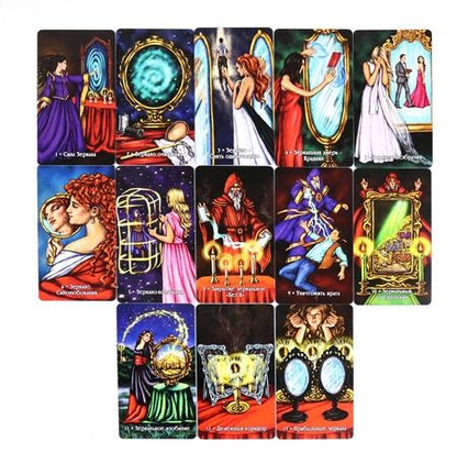 Фотография книги "Любовь Никифорова: Ритуальный оракул Магия зеркал, 53 карты + инструкция"