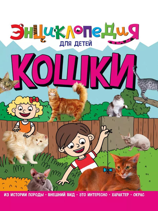 Обложка книги "Людмила Соколова: ЭНЦИКЛОПЕДИЯ ДЛЯ ДЕТЕЙ новые. КОШКИ"