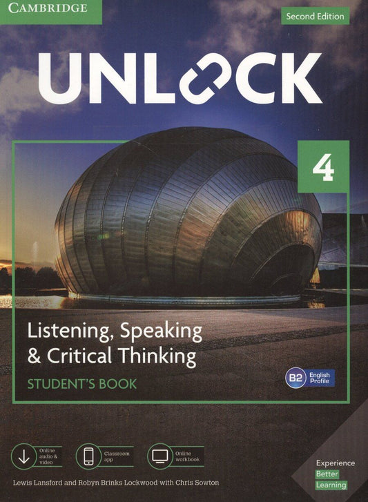 Обложка книги "Льюис Лансфорд: Unlock. Level 4. Listening, Speaking & Critical, Thinking. Student`S Book. English Profile B1"
