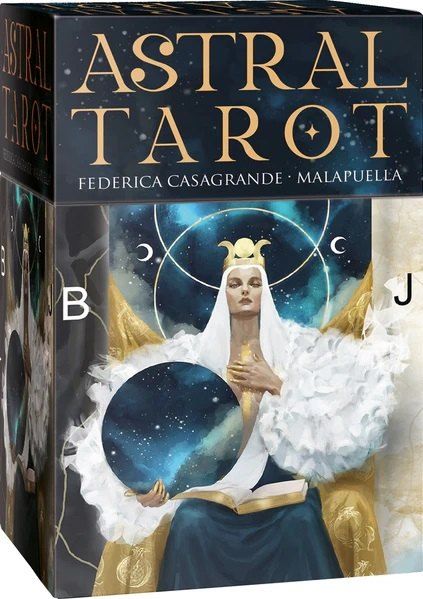 Обложка книги "Малапуэлла: ASTRAL TAROT (78 карт+инструкция)"