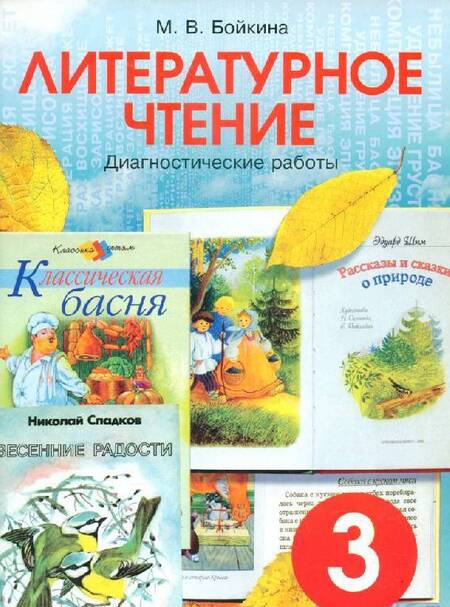 Фотография книги "Марина Бойкина: Литературное чтение. 3 класс. Диагностические работы для учащихся"