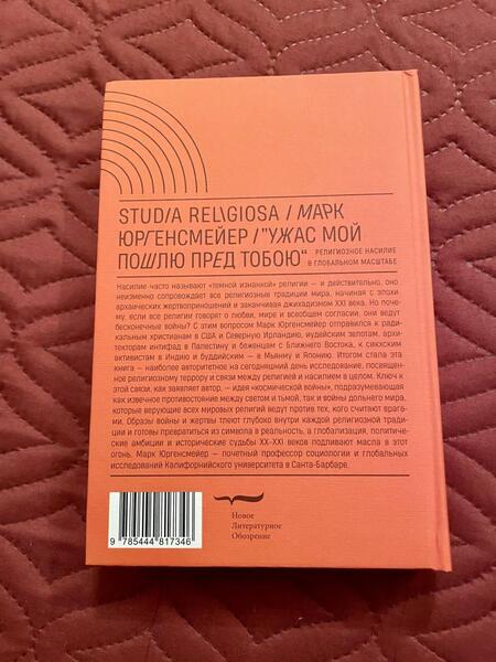 Фотография книги "Марк Юргенсмейер: «Ужас Мой пошлю пред тобою». Религиозное насилие в глобальном масштабе"