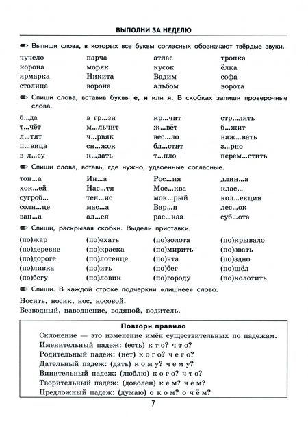 Фотография книги "Марта Кузнецова: Русский язык. 3 класс. Тренировочные примеры. Задания для повторения и закрепления. ФГОС"