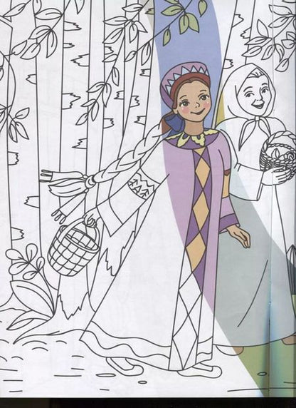 Фотография книги "Маша и медведь. Сказка-раскраска"