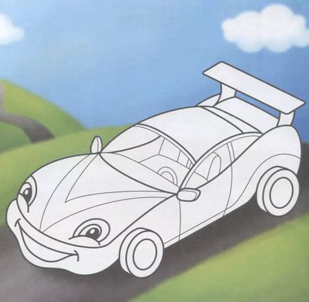 Фотография книги "Машинки. Посмотри и раскрась"