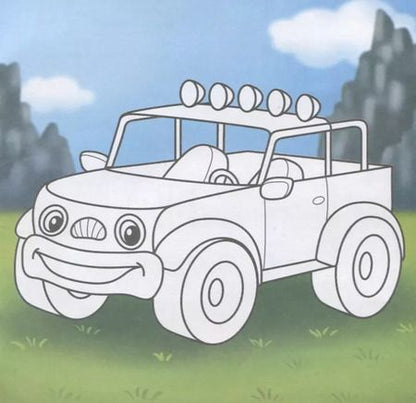 Фотография книги "Машинки. Посмотри и раскрась"