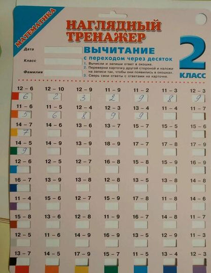 Фотография книги "Математика. 2 класс. Вычитание с переходом через десяток"