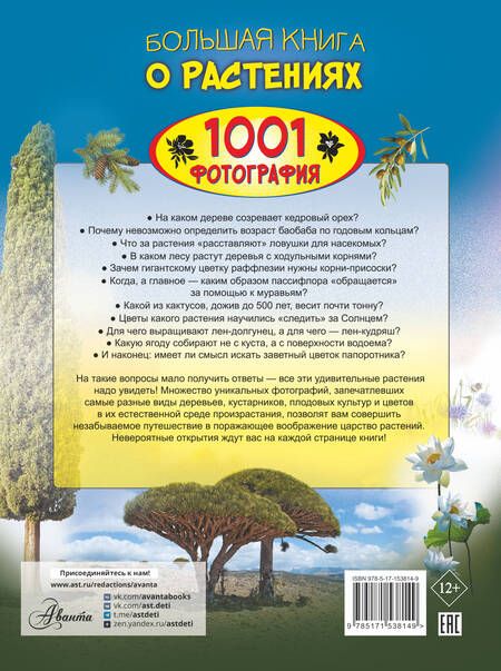 Фотография книги "Медведев, Спектор: Большая книга о растениях. 1001 фотография"