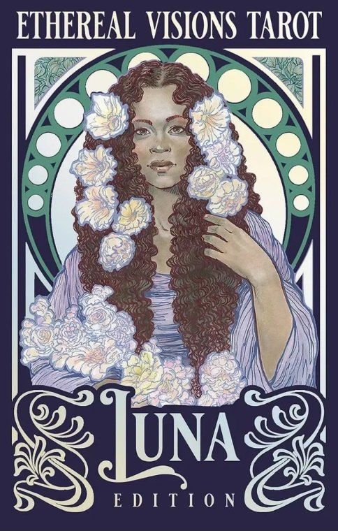 Обложка книги "Мэтт Хьюз: TAROT ETHEREAL VISIONS LUNA EDITION (80 карт+путеводитель)"