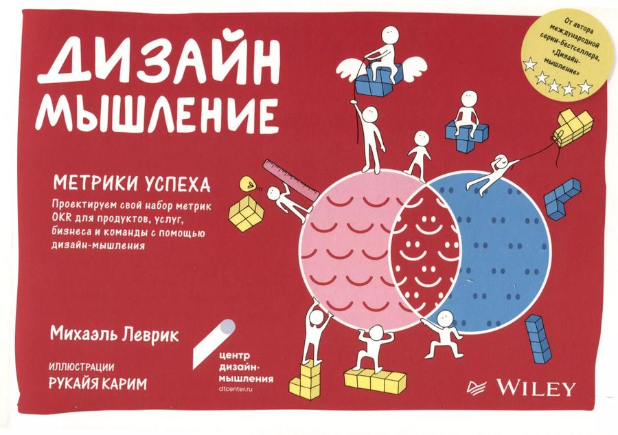 Обложка книги "Михаэль Леврик: Дизайн-мышление. Метрики успеха. Проектируем свой набор метрик OKR для продуктов, услуг, бизнеса и команды с помощью дизайн-мышления"