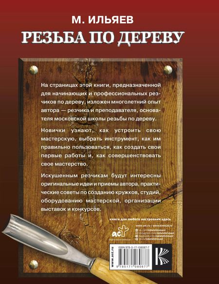 Фотография книги "Михаил Ильяев: Резьба по дереву. Уроки мастера"