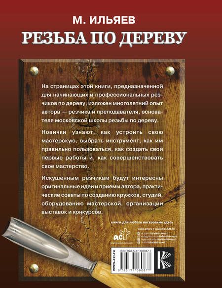 Фотография книги "Михаил Ильяев: Резьба по дереву. Уроки мастера"