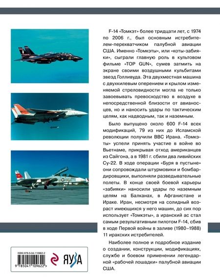 Фотография книги "Михаил Никольский: Истребитель-перехватчик F-14 "Томкэт". "Рабочая лошадка" палубной авиации США"