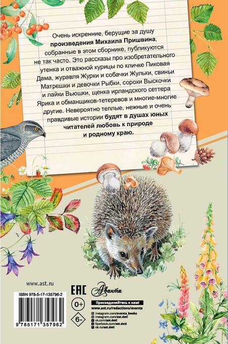 Фотография книги "Михаил Пришвин: Рассказы о природе"