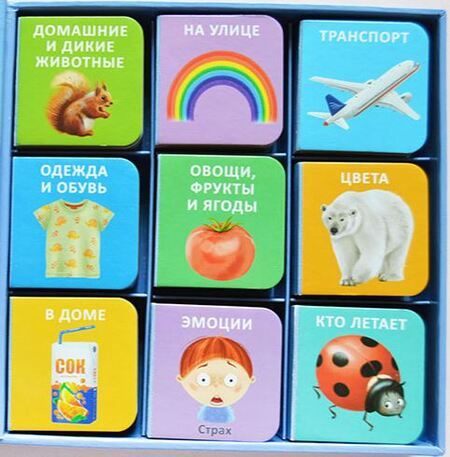 Фотография книги "Мини-книжки для малыша. 9 книжек-кубиков"