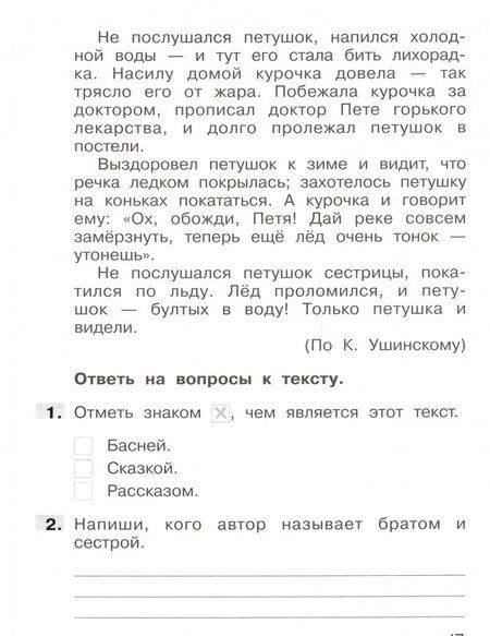 Фотография книги "Мишакина, Мишакин: Литературное чтение. 1 класс. Тетрадь-тренажер. Формирование навыков смыслового чтения. ФГОС"