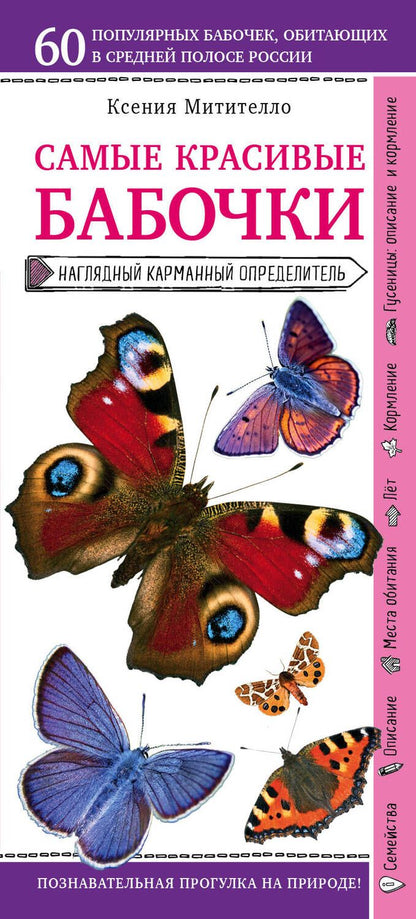 Обложка книги "Митителло: Бабочки. Наглядный карманный определитель "