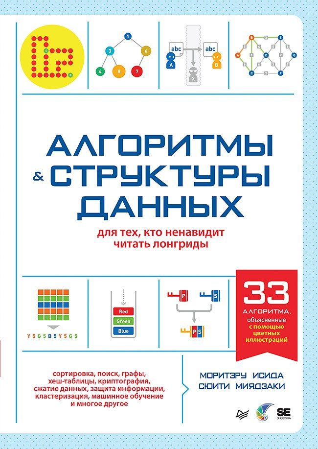 Обложка книги "Миядзаки, Исида: Алгоритмы и структуры данных для тех, кто ненавидит читать лонгриды"