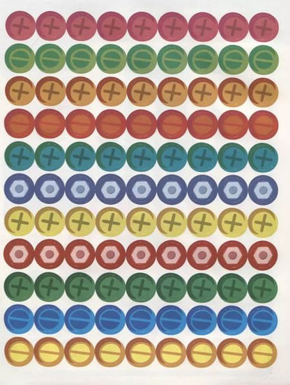 Фотография книги "Многоразовые развивающие наклейки. Винтики и болтики. Выпуск 1"