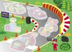 Обложка книги "Многоразовые водные раскраски. Выпуск 1 "Гонки""