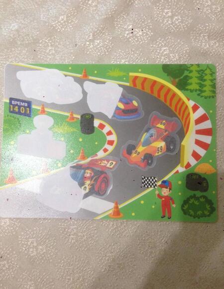 Фотография книги "Многоразовые водные раскраски. Выпуск 1 "Гонки""