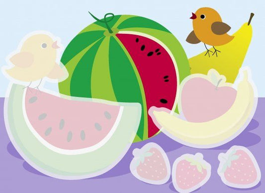 Обложка книги "Многоразовые водные раскраски. Выпуск 9 "Фрукты""