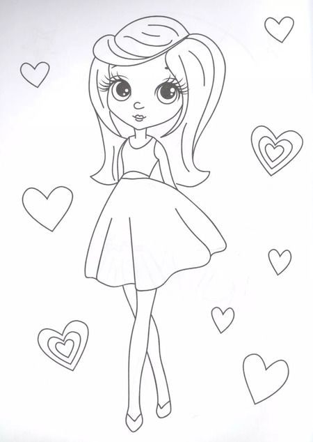 Фотография книги "Модные девчонки. Раскраска"