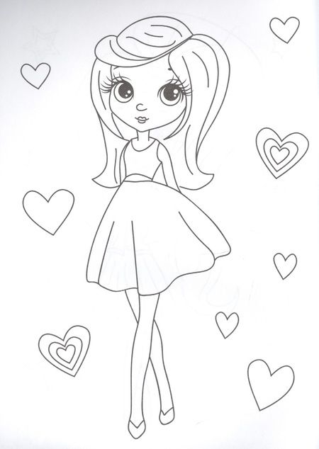 Фотография книги "Модные девчонки. Раскраска"