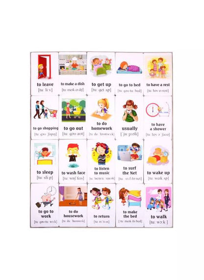 Фотография книги "Учим английские слова. Развивающие карточки "My Day / Мой день""