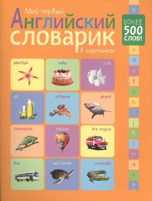 Обложка книги "Мой первый английский словарик в картинках"