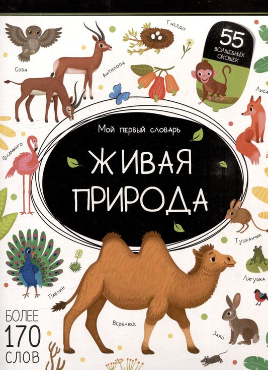 Обложка книги "Мой первый словарь. Живая природа: книжка с окошками"