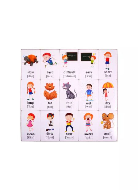 Фотография книги "Учим английские слова. Развивающие карточки "My Adjectives / Мои прилагательные""