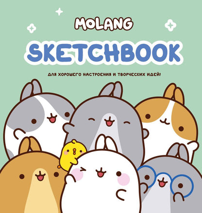 Обложка книги "Molang. Sketchbook, бирюзовый"