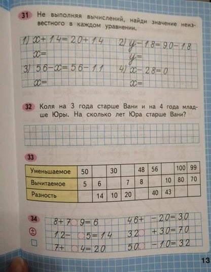 Фотография книги "Моро, Волкова: Математика. 2 класс. Рабочая тетрадь. В 2-х частях. Часть 2 ФГОС"