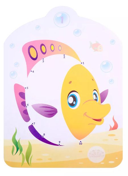 Фотография книги "Морские приключения. Нарисуй по точкам от 1 до 10"