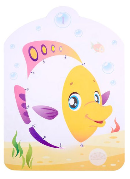 Фотография книги "Морские приключения. Нарисуй по точкам от 1 до 10"