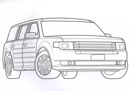 Фотография книги "Мощные автомобили. Раскраска"
