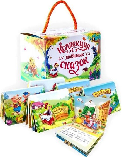Фотография книги "Набор "Коллекция любимых сказок": Красная Шапочка. Кот в сапогах. Три поросенка. Колобок. Репка. Теремок (комплект из 6 книг)"