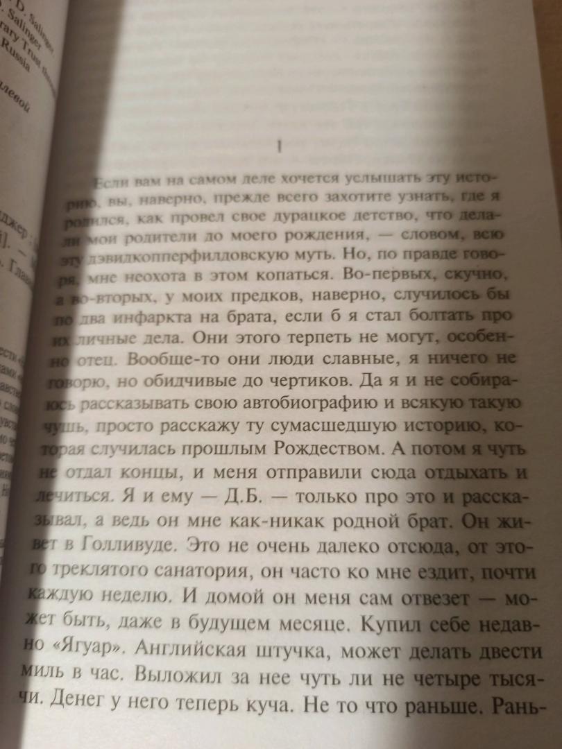 Фотография книги "Над пропастью во ржи"