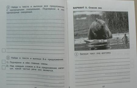 Фотография книги "Надежда Лаврова: Русский язык. 4 класс. Тетрадь для самостоятельной работы. Подготовка к ВПР. В 2-х частях. Часть 1"