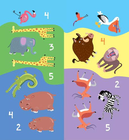 Фотография книги "Найди, посчитай, наклей. В Африке"